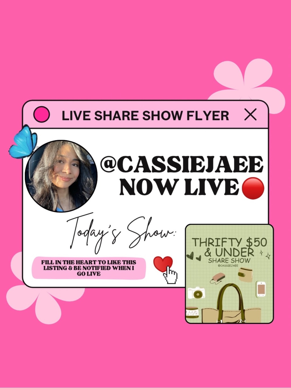 CASSIEJAEE IS LIVE!! β€οΈπ¦ FRI JULY 17, 2026 β’ THRIFTY $50 & β¬οΈ SHARE SHOWπΈππ - Picture 1 of 11